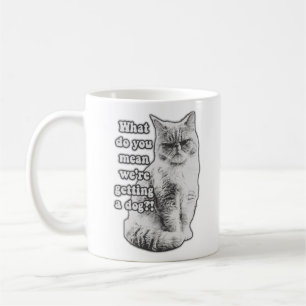 Lustiges mürrisches Katzen-Meme für Katzenliebhabe Kaffeetasse