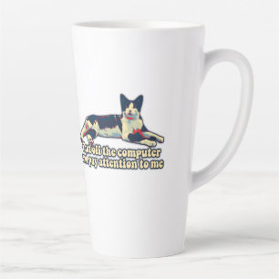 Lustiges mürrisches Katzen-Meme für Katzenmenschen Milchtasse