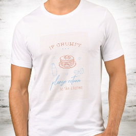 Lustiges mürrisches Morgen-Frühstück-Pfannkuchen-G Tri-Blend Shirt