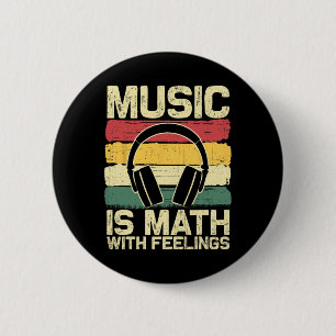 Lustiges Musik-Shirt für Männer Frauen Mathe-Lehre Button