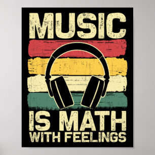Lustiges Musik-Shirt für Männer Frauen Mathe-Lehre Poster