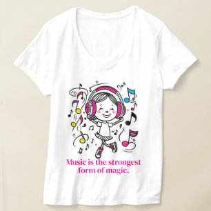 Lustiges musikalisches Grafik-T-Shirt T-Shirt