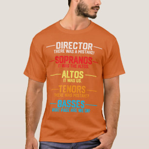 Lustiges Musikchor-Geschenk Musiker Anerkennung Fa T-Shirt