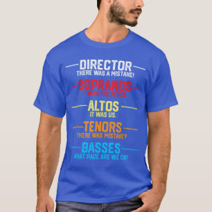 Lustiges Musikchor-Geschenk Musiker Anerkennung Fa T-Shirt