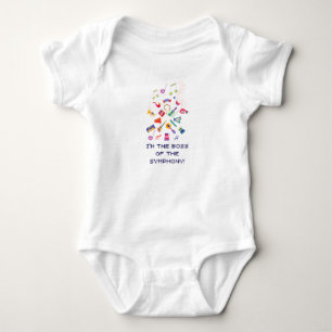 Lustiges Musikinstrumente Kinder T-Shirt Baby Strampler
