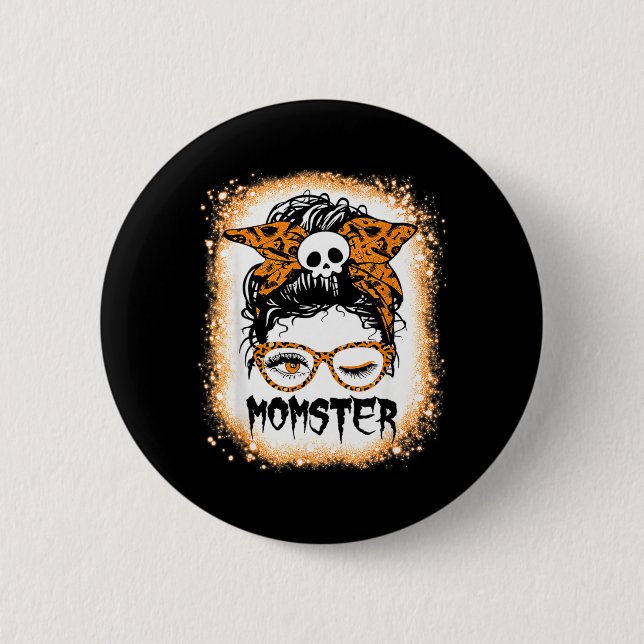 Lustiges Mutter-Halloween-Kostenüm-Geschenk für di Button (Vorderseite)