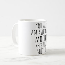 lustiges Muttergeschenk von Tochter Sohn und Kinde Kaffeetasse