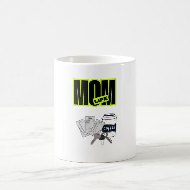 Lustiges Mütterleben Kaffeetasse (Mittel)