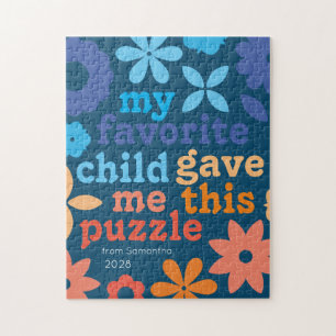 Lustiges Muttertags-Lieblingskind-Puzzle Puzzle