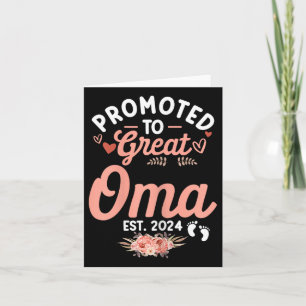 Lustiges Muttertags-Shirt Zum Great Oma Befördert  Karte