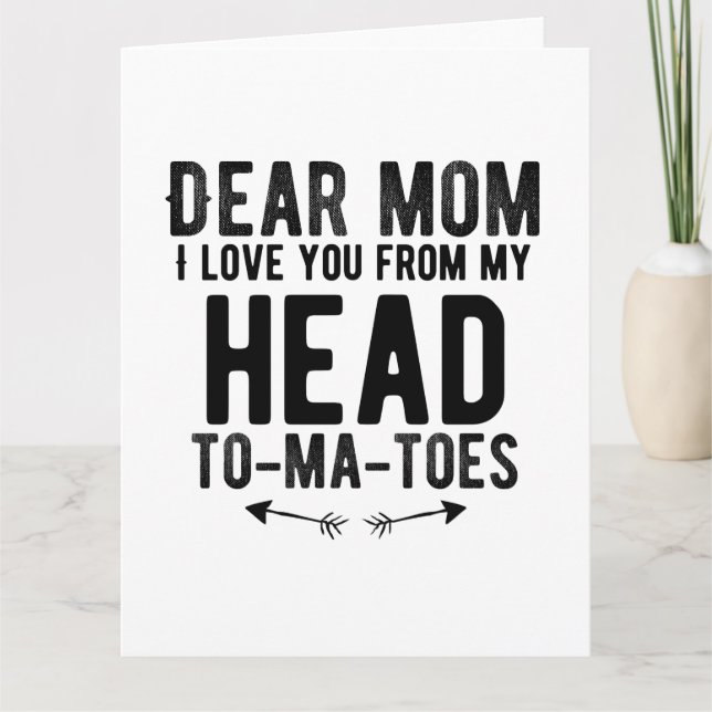 Lustiges Muttertagsgeschenk für Mutter Mutti Karte (Vorderseite)