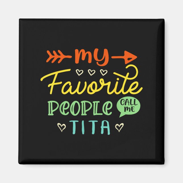 Lustiges Muttertagsgeschenk Meine Lieblingsmensche Magnet (Vorne)