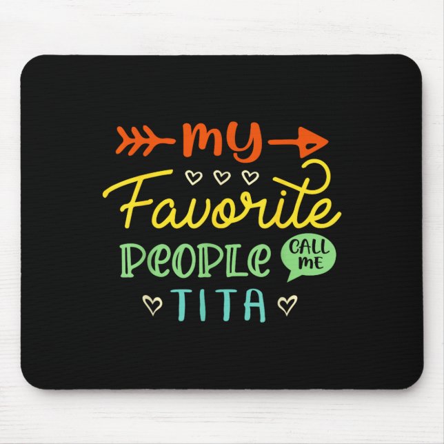 Lustiges Muttertagsgeschenk Meine Lieblingsmensche Mousepad (Vorne)