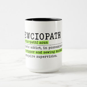 Lustiges Nähen Tasse