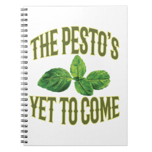 Lustiges Nahrungsmittelwortspiel - das Pestos, zum Notizblock