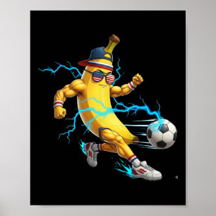 Lustiges Nana-Fußballspieler-T-Shirt Cool Usa Spor Poster