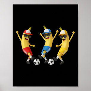 Lustiges Nana-Fußballteam-Art Cool Cartoon-Fußball Poster