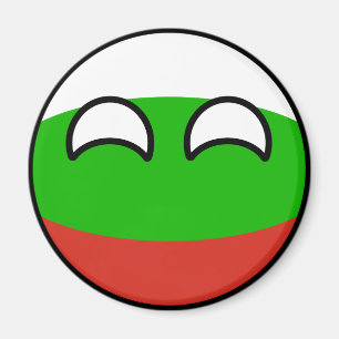 Lustiges neigendes Geeky Bulgarien Countryball Magnet