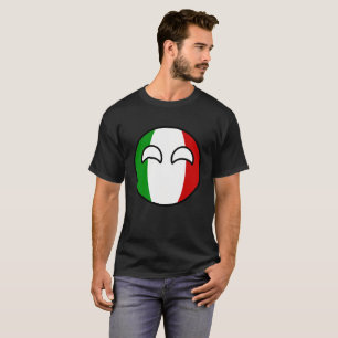 Lustiges neigendes Geeky Italien Countryball T-Shirt