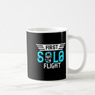 Lustiges neues Los-Design Erster Soloflug Flugzeug Kaffeetasse