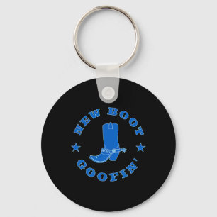 Lustiges neues Stiefel-Goofs-Cowboy-Stiefel-Meme-Z Schlüsselanhänger