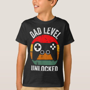 Lustiges Neues Vater-Shirt Vater-Level freigeschal T-Shirt