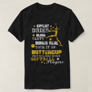 Lustiges Neuheits-Geschenk für Softball-Spieler T-Shirt