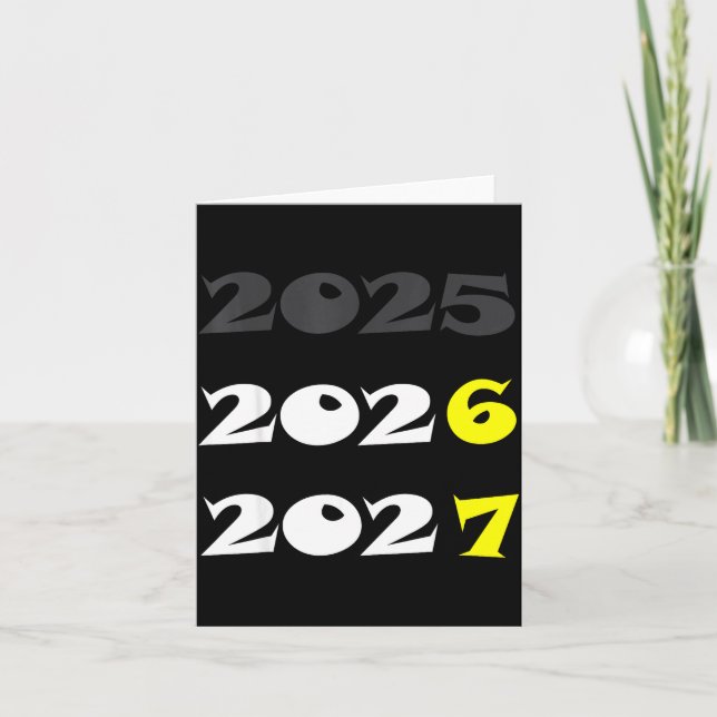 Lustiges Neujahr 2026 Six Seven 67 Meme  Karte (Vorderseite)