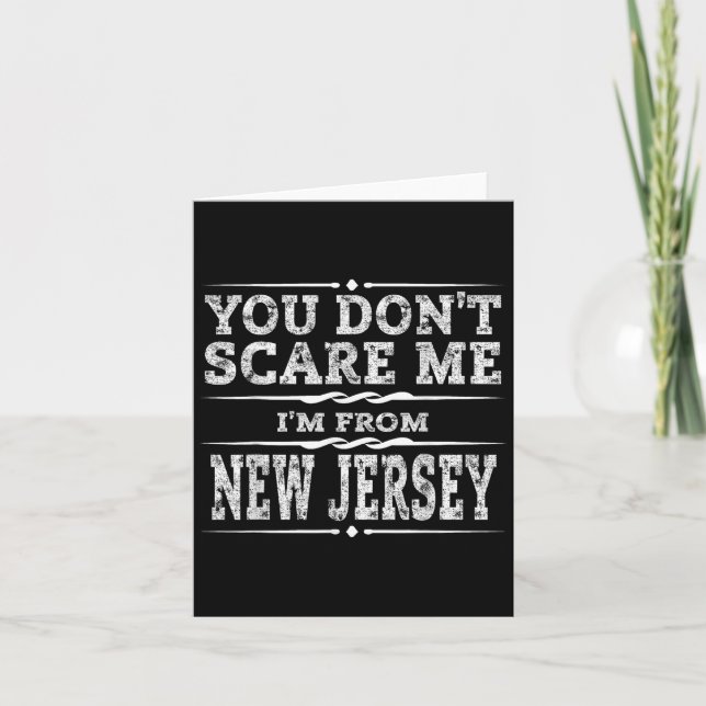 Lustiges New Jersey Zuhause Garten State Geschenk  Karte (Vorderseite)