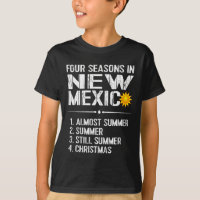 Lustiges New Mexico Heißes Wetter Tee_ Vier Jahres