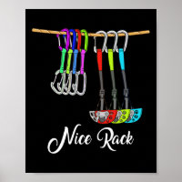 Lustiges Nice Rack Rock Climbing Geschenk Shirt Cl