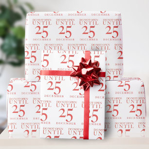 Lustiges Nicht Öffnen Bis Weihnachten Geschenkpapi Geschenkpapier