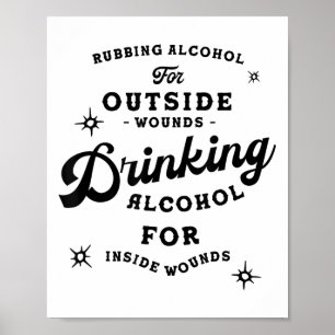 Lustiges Nick-Miller-Zitat-Shirt_ Alkohol-Spruch N Poster