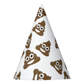 Lustiges niedliches kacken Emoji Muster Partyhütchen