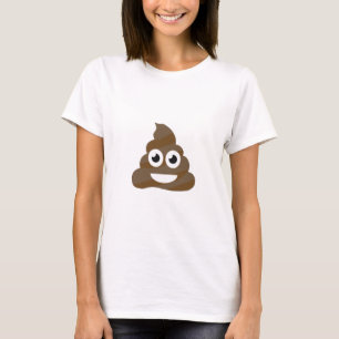 Lustiges niedliches kacken Emoji T-Shirt