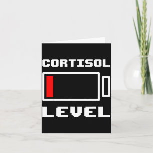 Lustiges Niedrig-Batterie-Cortisol-Level-geht-zu-E Karte