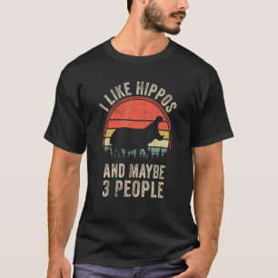 Lustiges Nilpferd-Design Kunst Grafik-Nilpferde Zo T-Shirt