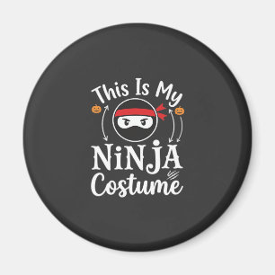 Lustiges Ninja-Kostüm Halloween-Design_1 Magnet