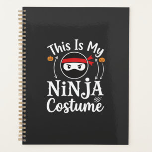 Lustiges Ninja-Kostüm Halloween-Design_1 Planer