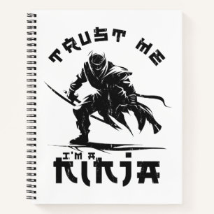 Lustiges Ninja-Zitat Notizbuch