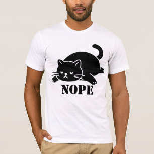 Lustiges NOPE-Katzen-T-Shirt für Katzenliebhaber T-Shirt