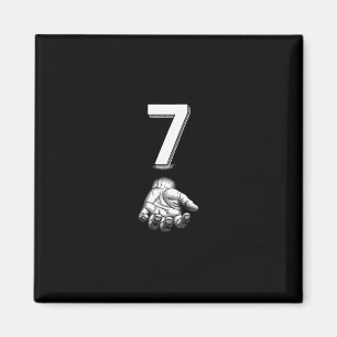 Lustiges Nummer 7 passendes 67 Meme Kostüm  Magnet