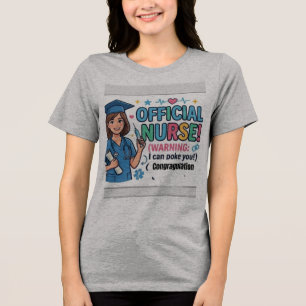 Lustiges offizielles RN-Abschluss-T-Shirt der Klas Tri-Blend Shirt