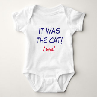 Lustiges Onsie - Baby tadelt die Katze! Baby Strampler