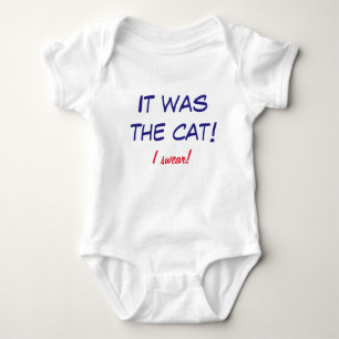 Lustiges Onsie - Baby tadelt die Katze! Strampler