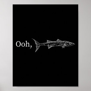 Lustiges Ooh-Barracuda-Angeln Geschenk für Musik-  Poster