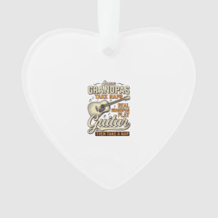 Lustiges Opa Gitarre Vintage Gravur Shirt Design Ornament