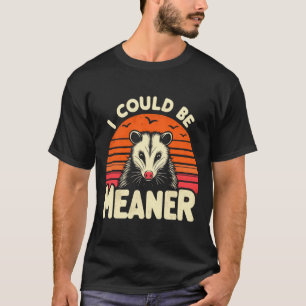 Lustiges Opossum, ich könnte boshafter Retro-Oposs T-Shirt