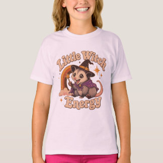 Lustiges Opossum Little Witch Energy Shirt