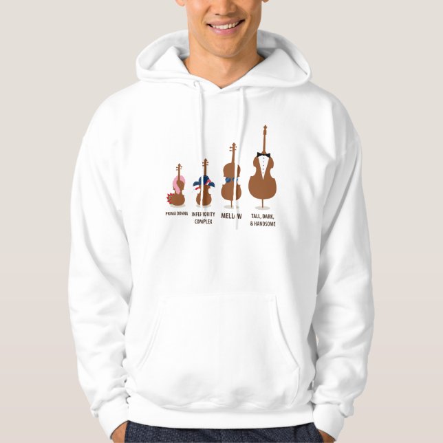 Lustiges Orchester reiht InstrumenteHoodie auf Hoodie (Vorderseite)